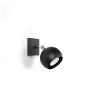 Applique Acier Noir GU10 1 Oculare