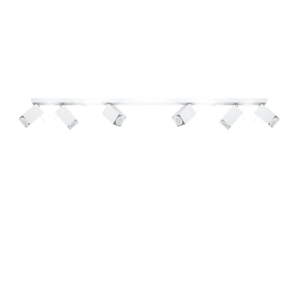 Plafonnier Acier Blanc GU10 6 Merida