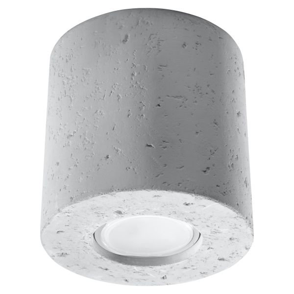 Plafonnier Béton Gris GU10 1 Orbis