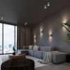 Plafonnier Béton Gris GU10 1 Orbis