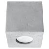 Plafonnier Béton Gris GU10 1 Quad
