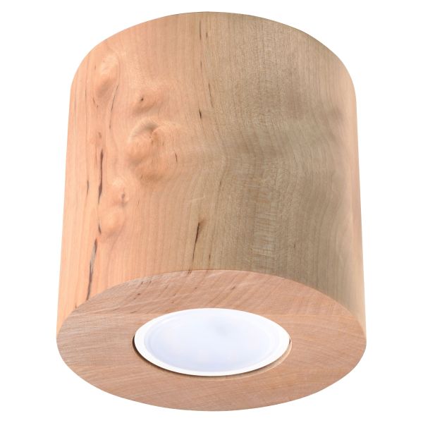 Plafonnier Bois Bois Naturel GU10 1 Orbis