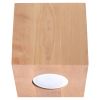 Plafonnier Bois Bois Naturel GU10 1 Quad
