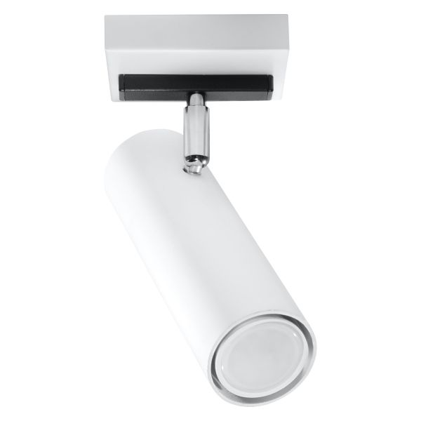 Plafonnier Acier Blanc GU10 1 Direzione