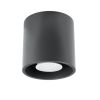Plafonnier Aluminium Anthracite GU10 1 Orbis
