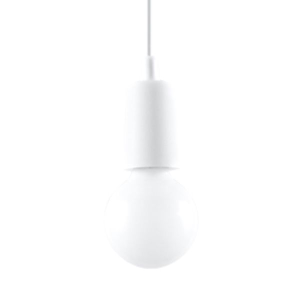 Suspension PVC Blanc E27 1 Diego