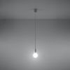 Suspension PVC Blanc E27 1 Diego