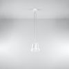 Suspension PVC Blanc E27 3 Diego