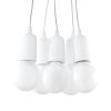 Suspension PVC Blanc E27 5 Diego