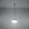 Suspension PVC Blanc E27 5 Diego