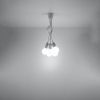 Suspension PVC Blanc E27 5 Diego