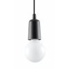 Suspension PVC Noir E27 1 Diego