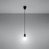 Suspension PVC Noir E27 1 Diego
