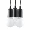 Suspension PVC Noir E27 3 Diego