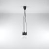 Suspension PVC Noir E27 3 Diego