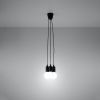 Suspension PVC Noir E27 3 Diego