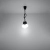 Suspension PVC Noir E27 3 Diego