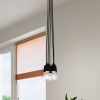 Suspension PVC Noir E27 3 Diego