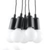 Suspension PVC Noir E27 5 Diego
