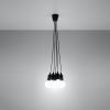 Suspension PVC Noir E27 5 Diego