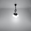 Suspension PVC Noir E27 5 Diego