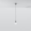 Suspension PVC Gris E27 1 Diego