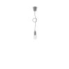 Suspension PVC Gris E27 1 Diego