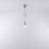 Suspension PVC Gris E27 1 Diego