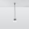 Suspension PVC Gris E27 3 Diego