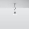 Suspension PVC Gris E27 3 Diego