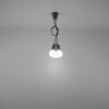 Suspension PVC Gris E27 3 Diego