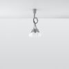 Suspension PVC Gris E27 5 Diego