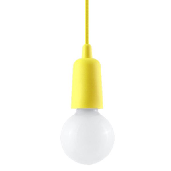 Suspension PVC Jaune E27 1 Diego