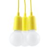 Suspension PVC Jaune E27 3 Diego