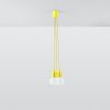 Suspension PVC Jaune E27 3 Diego