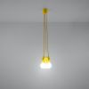 Suspension PVC Jaune E27 3 Diego