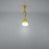 Suspension PVC Jaune E27 3 Diego