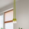 Suspension PVC Jaune E27 3 Diego