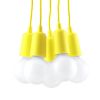 Suspension PVC Jaune E27 5 Diego