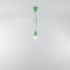 Suspension PVC Vert E27 1 Diego
