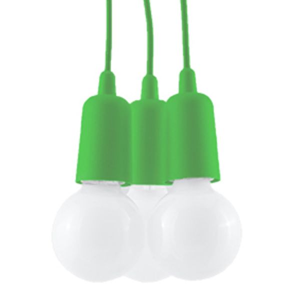 Suspension PVC Vert E27 3 Diego
