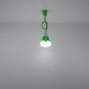 Suspension PVC Vert E27 3 Diego