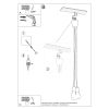 Suspension PVC Vert E27 3 Diego