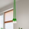 Suspension PVC Vert E27 3 Diego