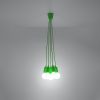 Suspension PVC Vert E27 5 Diego