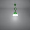 Suspension PVC Vert E27 5 Diego