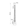Suspension PVC Vert E27 5 Diego