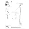 Suspension PVC Vert E27 5 Diego