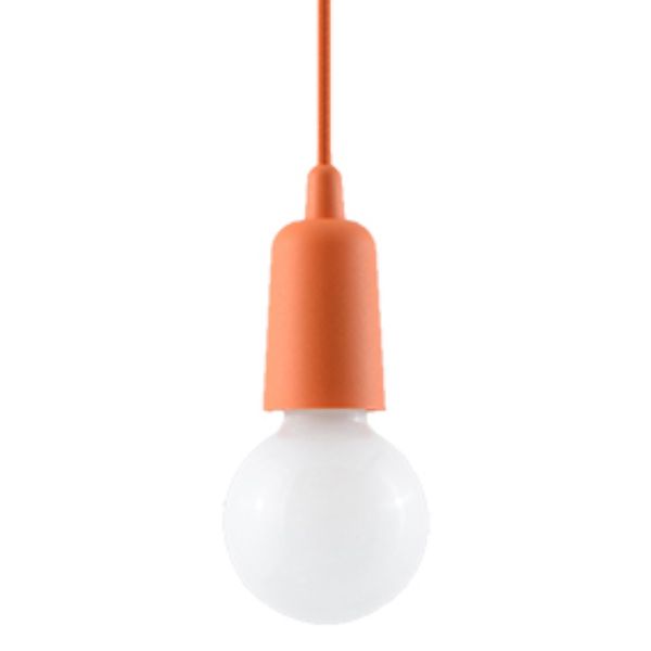 Suspension PVC Orange E27 1 Diego