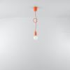 Suspension PVC Orange E27 1 Diego